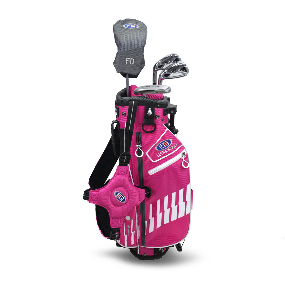 Golf Set 42-45" 4 Clubs w/bag LH Pink