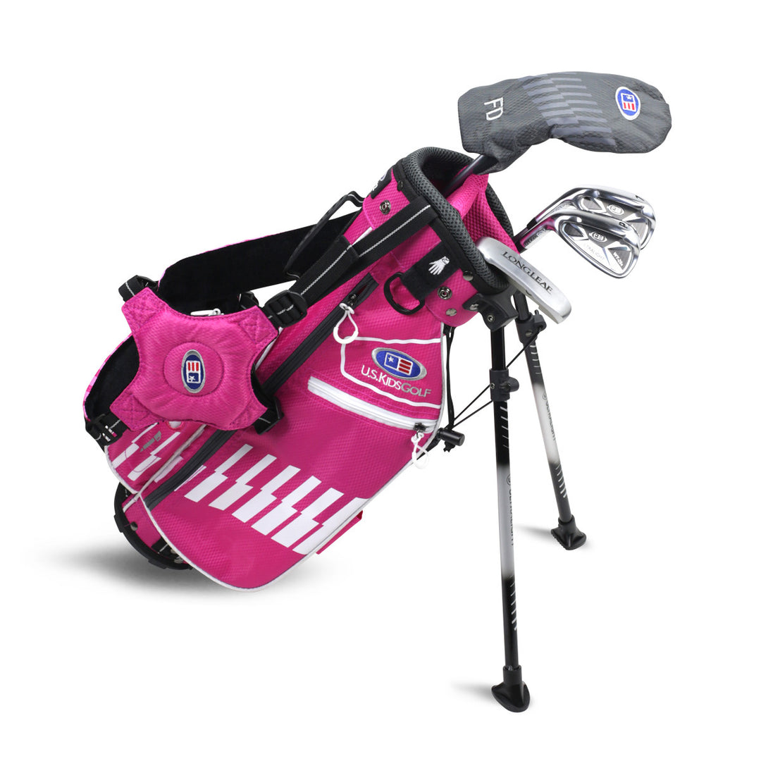 Golf Set 42-45" 4 Clubs w/bag LH Pink