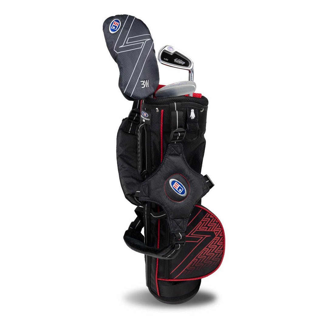 Golf Set 39-42" 3 Clubs w/bag RH Red/Black