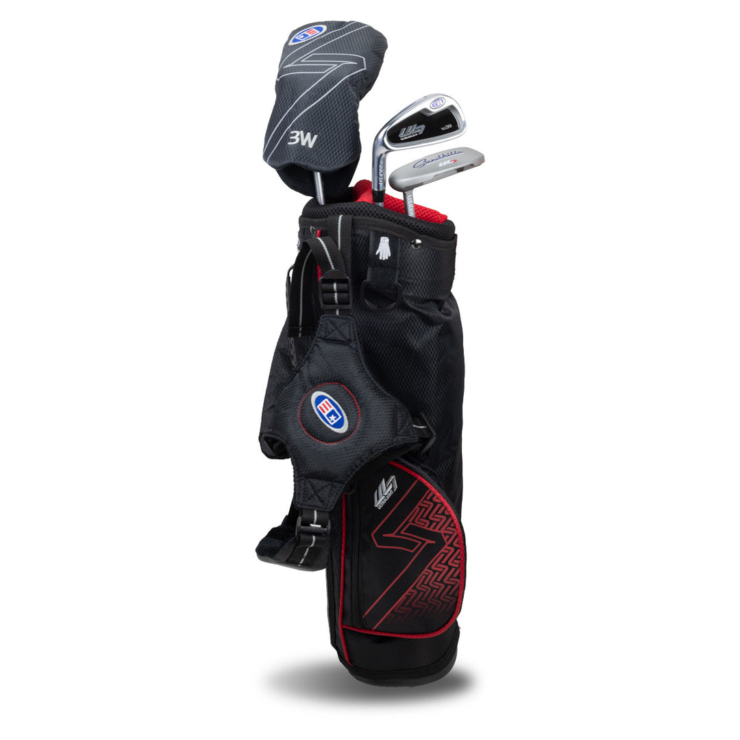 Golf Set 39-42" 3 Clubs w/bag LH Red/Black