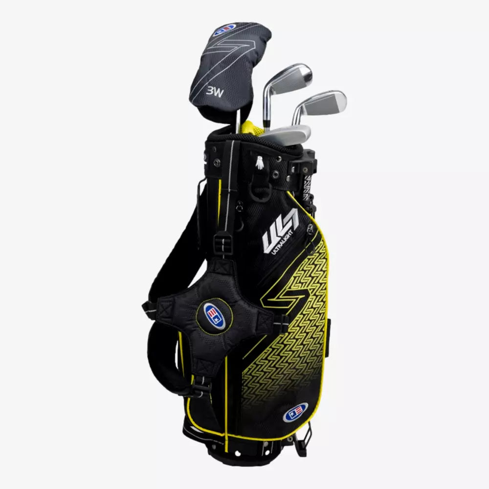 Golf Set 42-45" 4 Clubs w/bag RH Black/Yellow