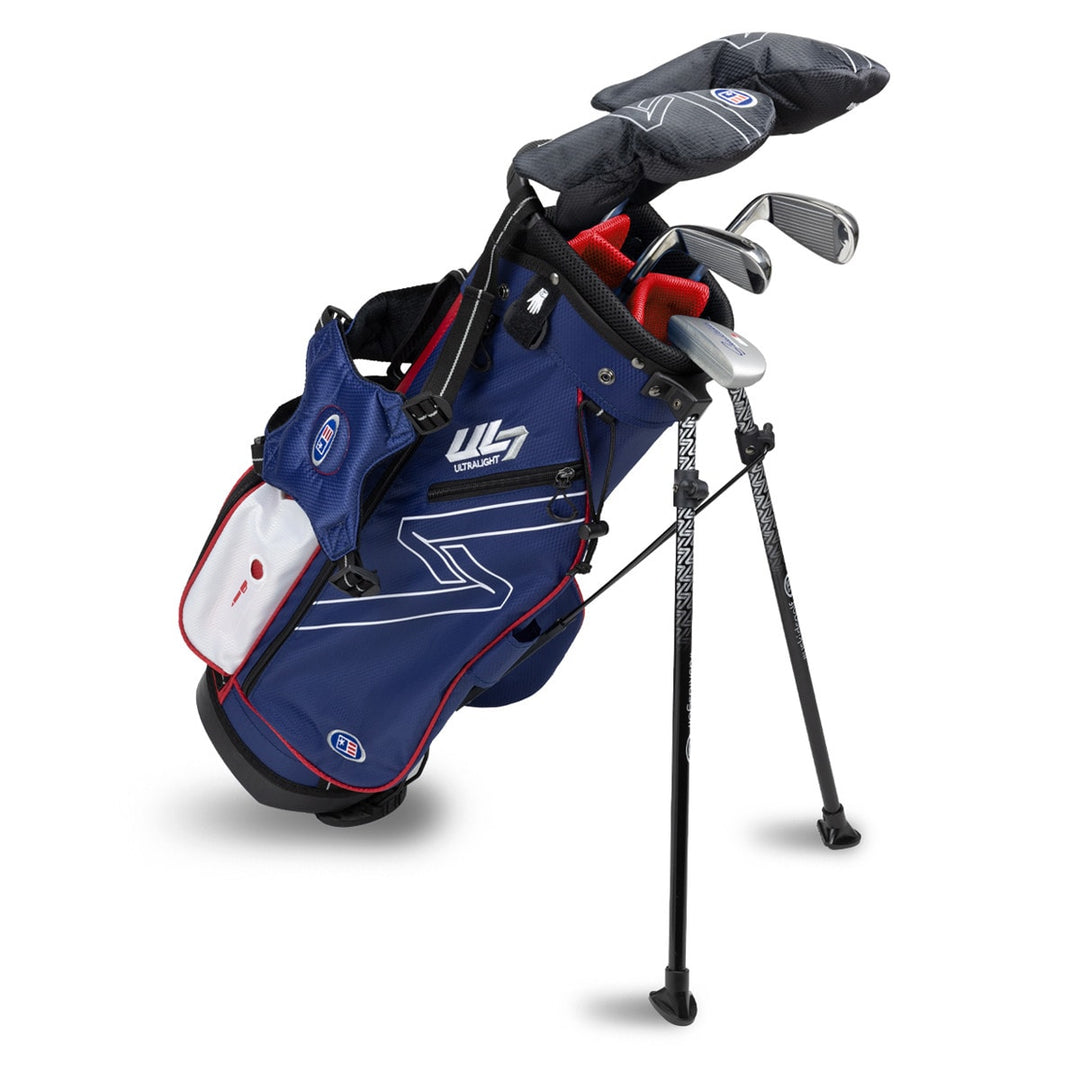 Golf Set 48-51" 5 Clubs w/bag RH Navy/Red/White