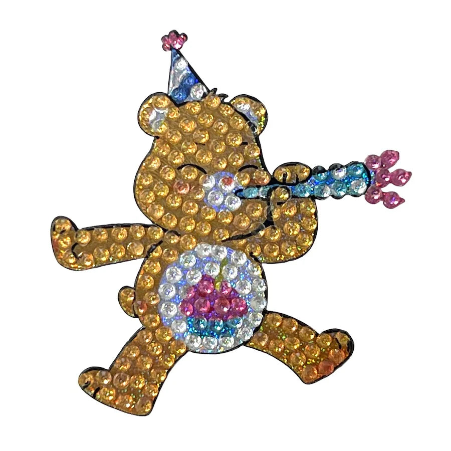 Birthday Bear 2" Stickerbean