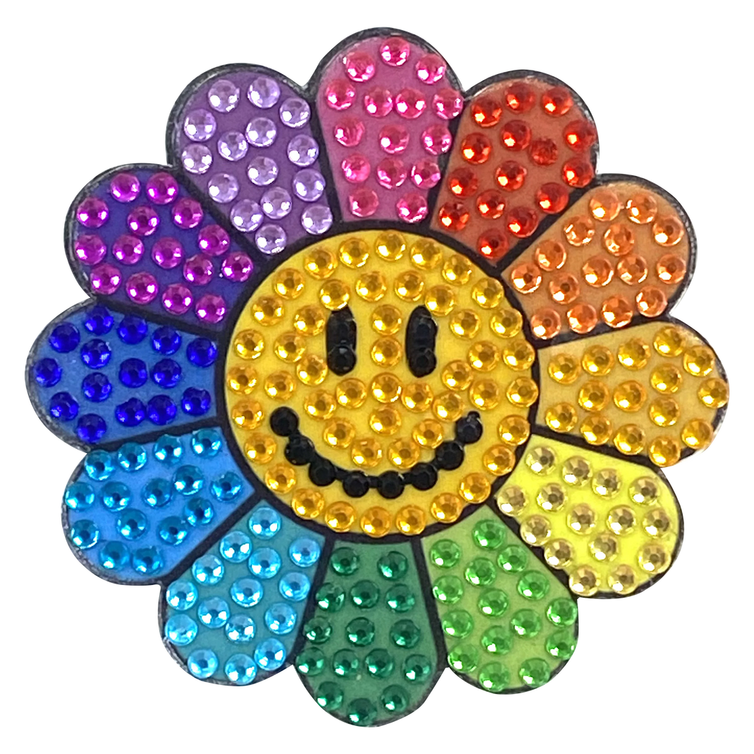 Rainbow Daisy 2" Stickerbean