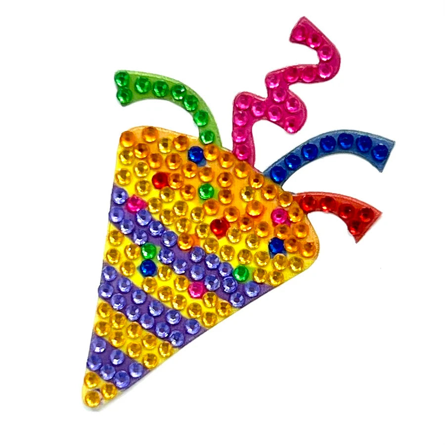 Party Popper 2" Stickerbean