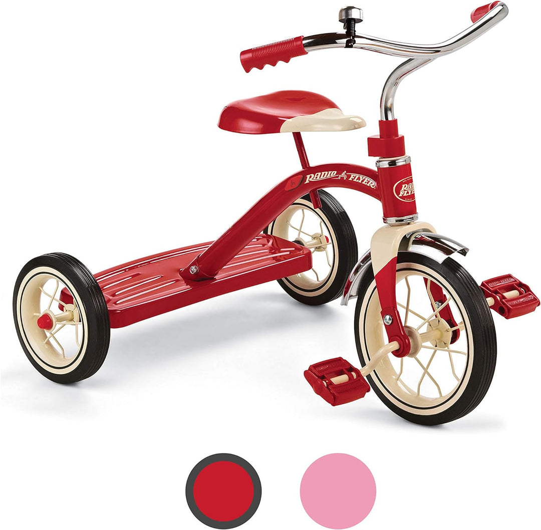 Classic Tricycle Red Assembled No Bar 10"