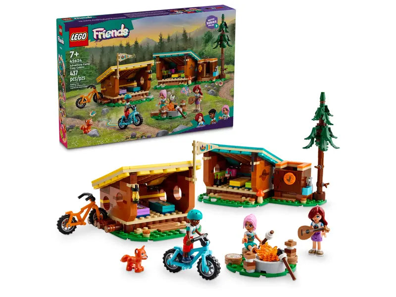 LEGO® Friends Adventure Camp Cozy Cabins – Stevenson's Toys Games