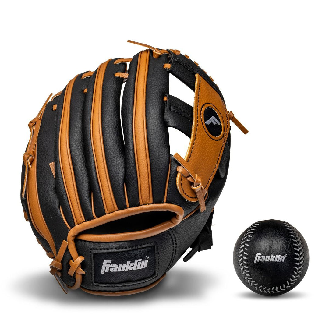 9.5In Ball & Fielding Glove Tan/Blk