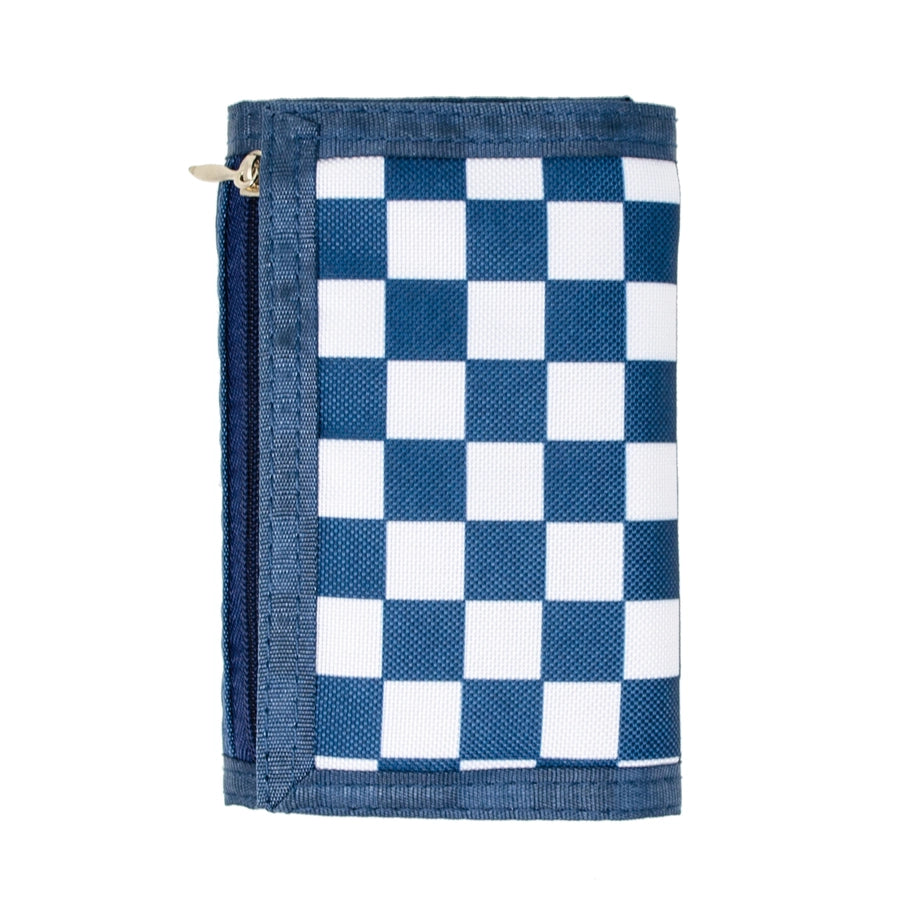 Blue Checkered Wallet