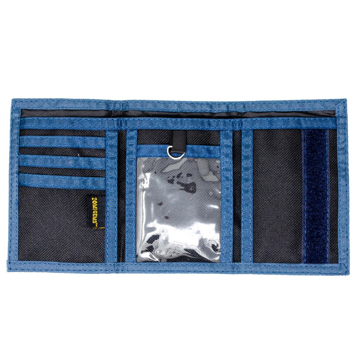 Blue Checkered Wallet