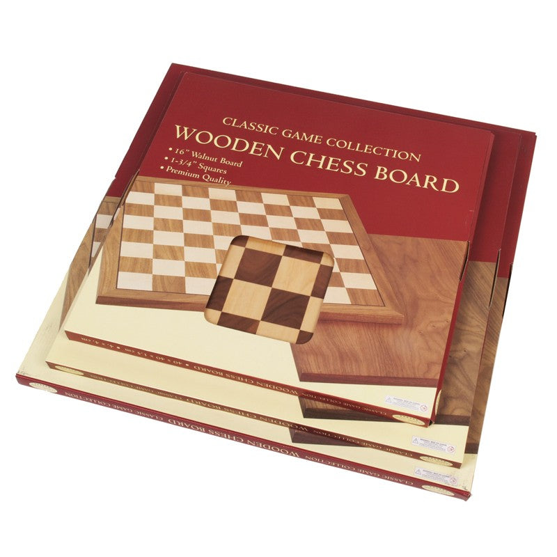 Chess Board 18In Walnut