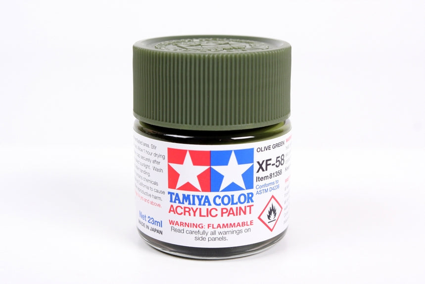 Flat Acrylic Paint 10mL Olive Green