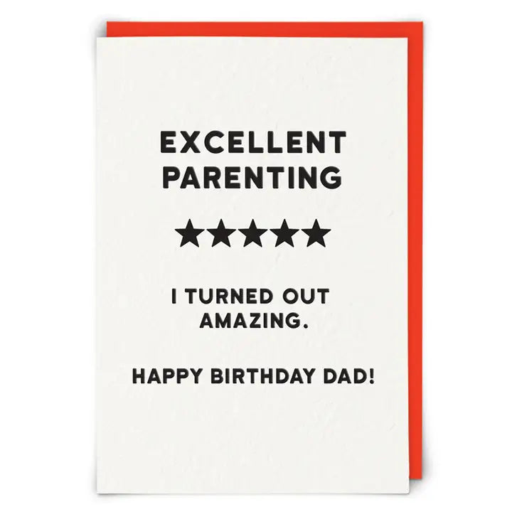 5 Star Dad Birthday Card
