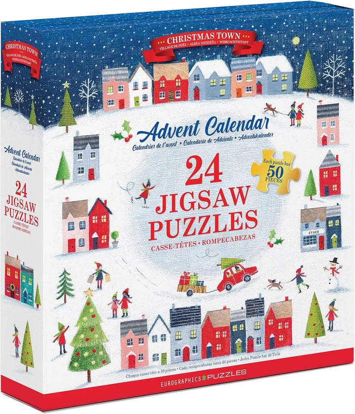 Christmas Town Advent Calendar 24X50