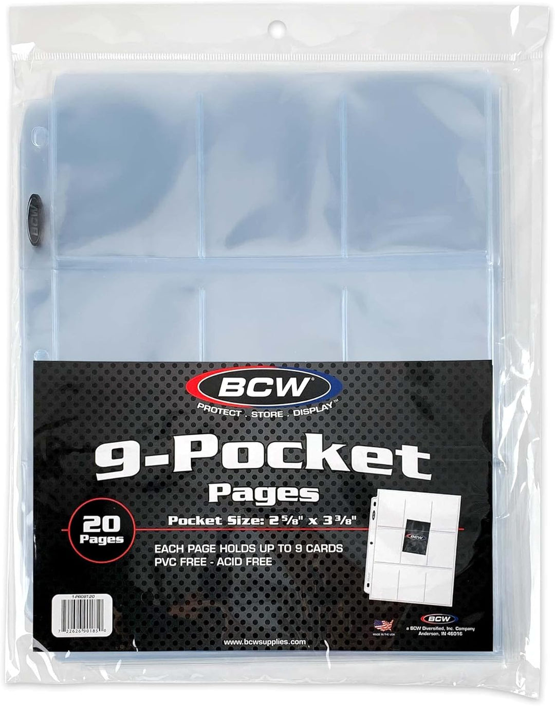 20Ct 9 Pocket Sleeve Page Pack