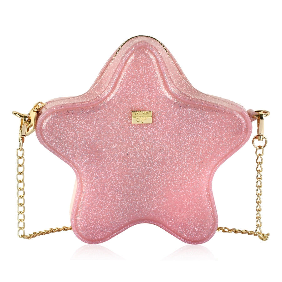 Taylor Light Pink Sparkle Star Purse