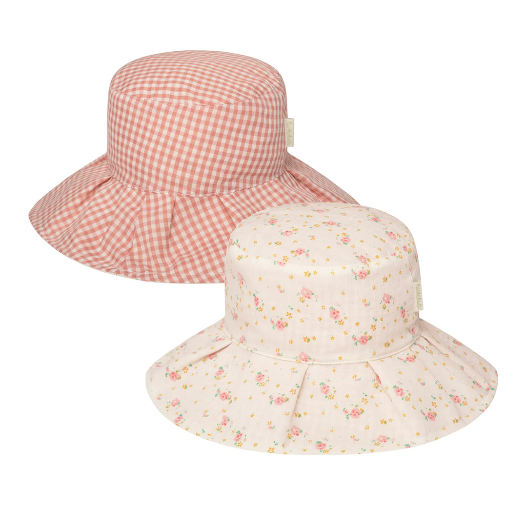 Tiny Blossom Reversible Sun Hat 3-6Years