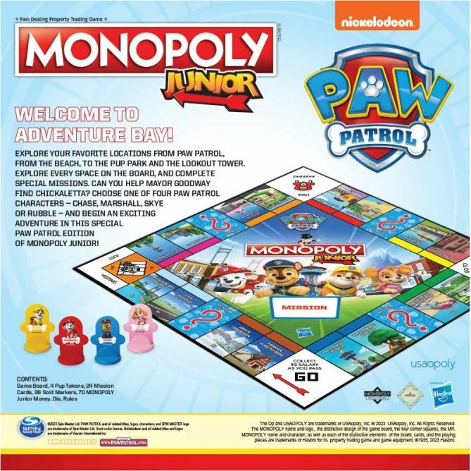 Monopoly Jr: Paw Patrol