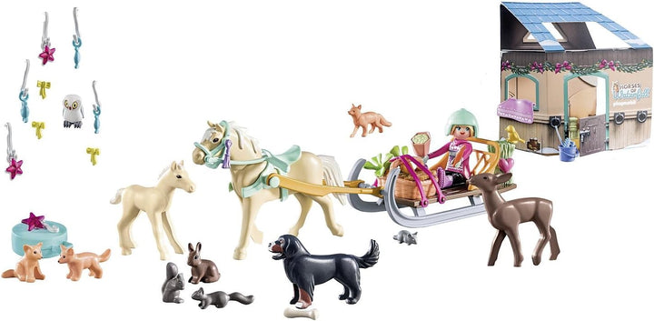 Advent Calendar Horses of Waterfall - Christmas Sleigh Ride