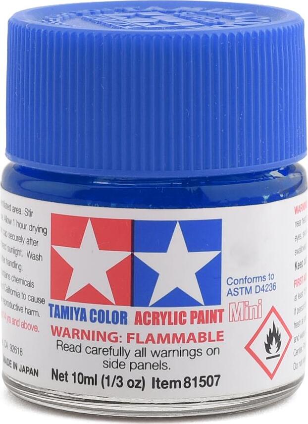 Tamiya X-23 Clear Blue Acrylic Paint (10ml)