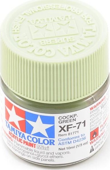 Tamiya XF-71 Flat Cockpit Green Acrylic Paint (10ml)