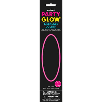 Glow Necklace Pink New