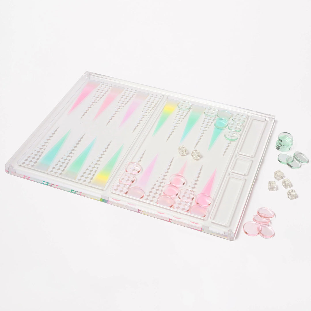 Lucite Backgammon Aurora