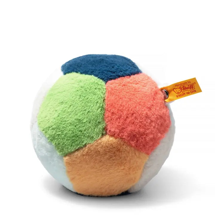 Multicolor Plush Ball Rattle 5In