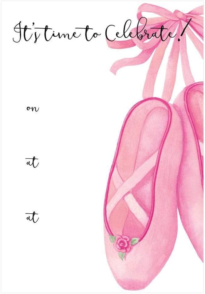Ballet Shoes Invitations