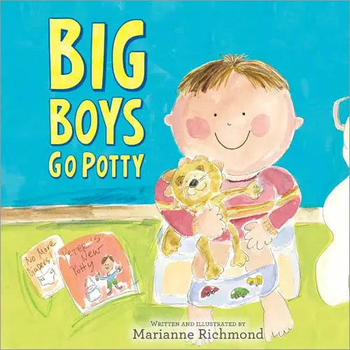 Big Boys Go Potty Padded Hardcover Book