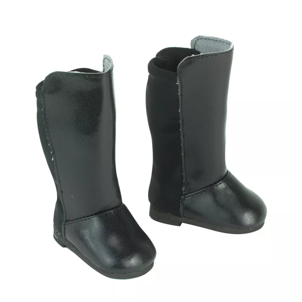 Black Over The Knee Boot for 18" Doll