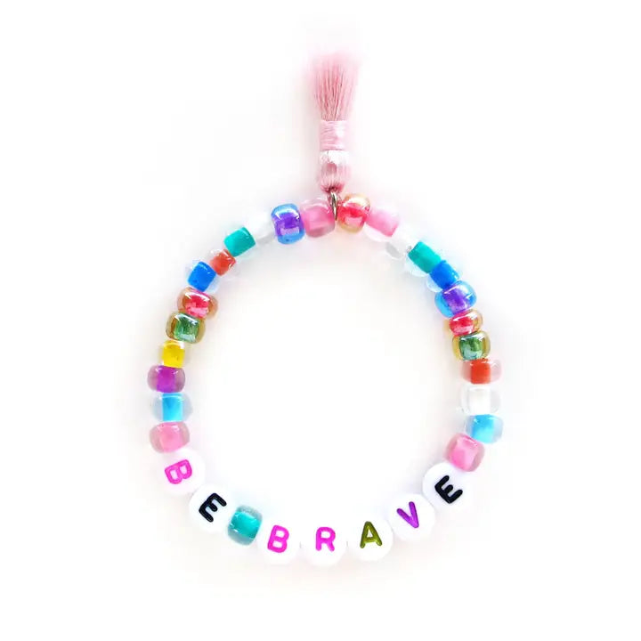 Be Brave Tassel Stretch Bracelet