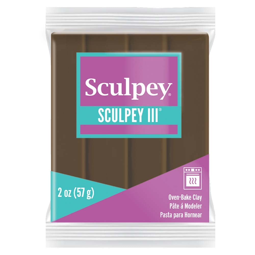 Sculpey III Suede Brown 2oz