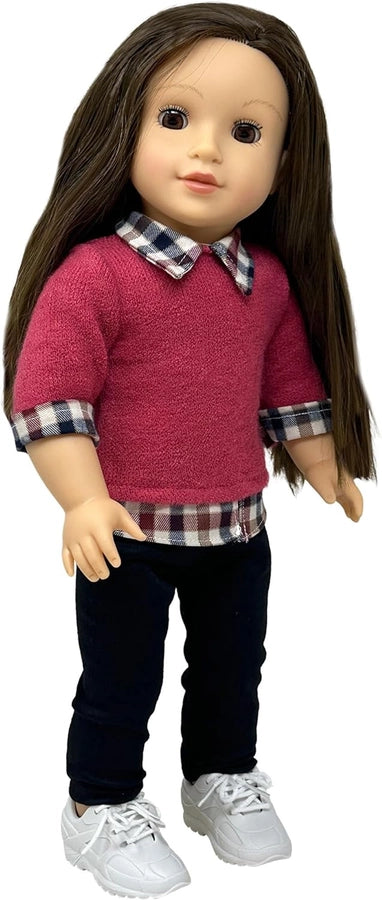 18In Doll Brunette Straight