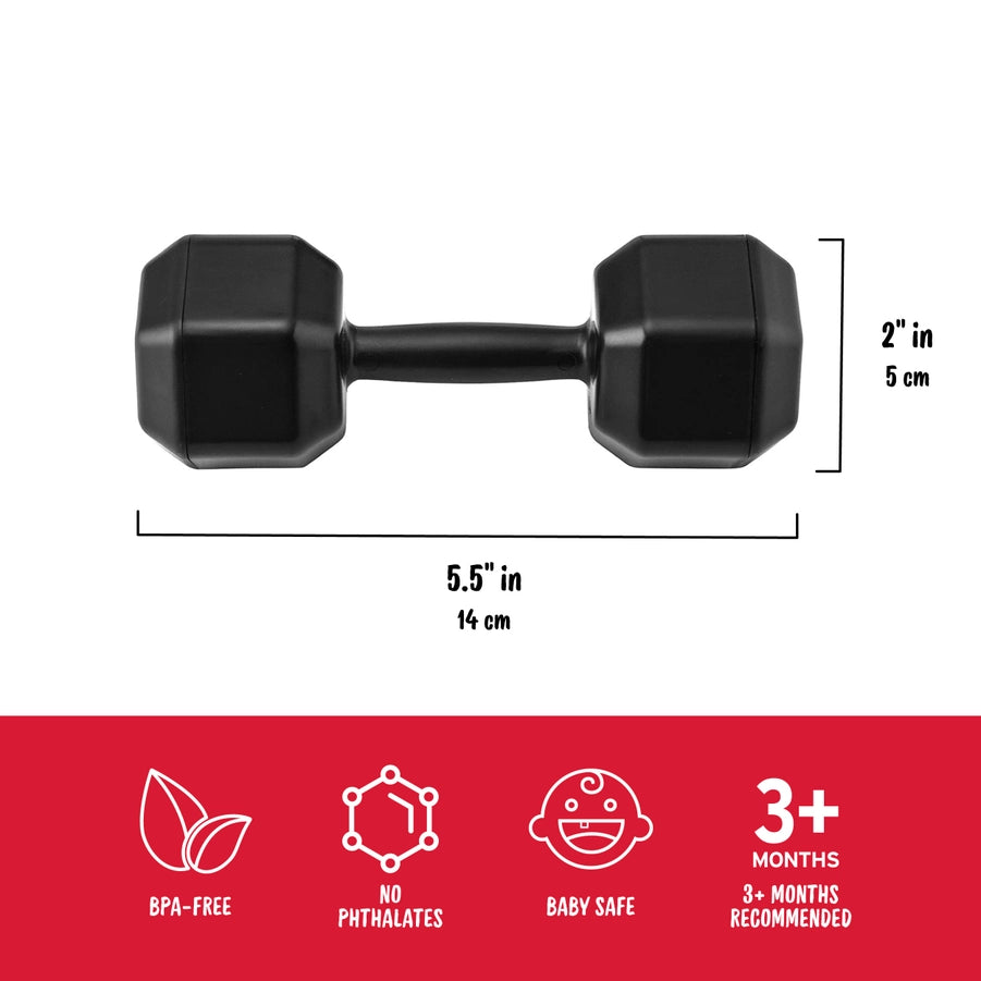 Buff Baby Dumbbell Rattle Buff
