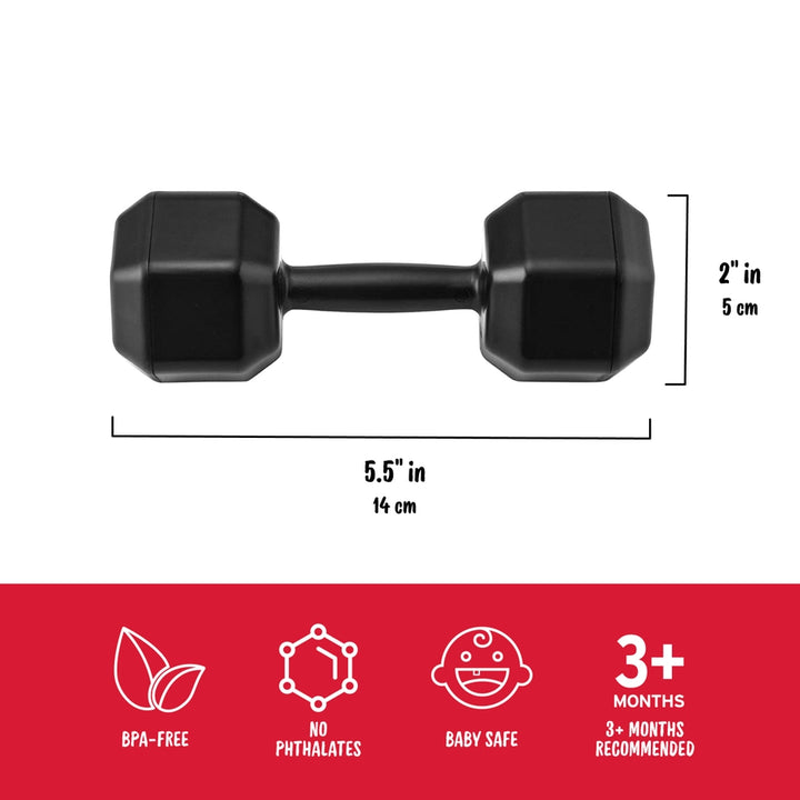 Buff Baby Dumbbell Rattle Buff
