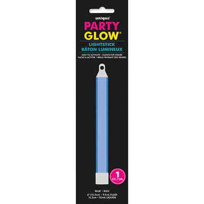 Glow Light Stick Blue 6" Individual