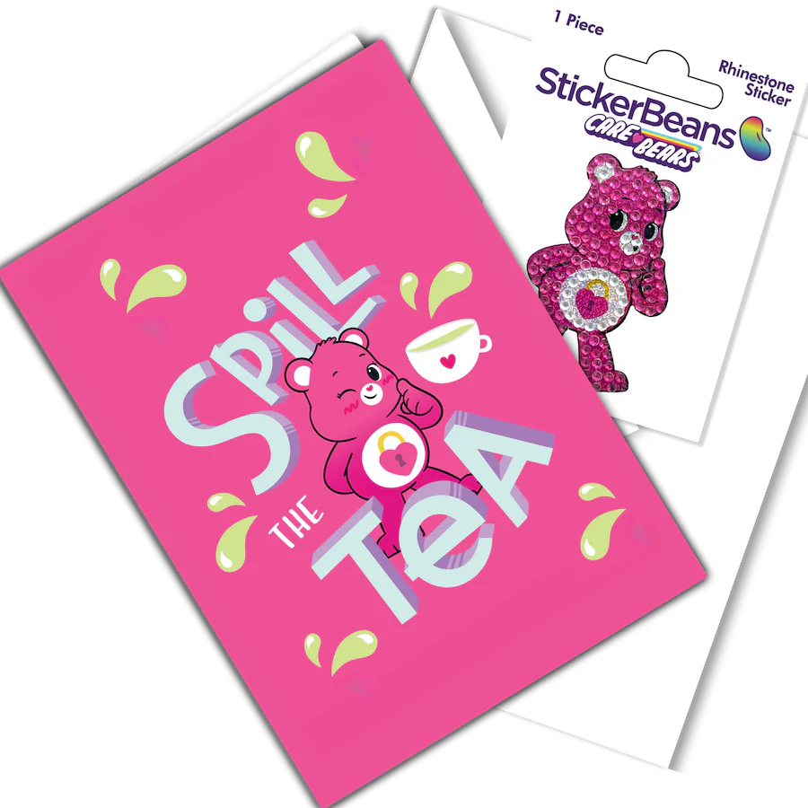 Spill The Tea Card W/Sticker