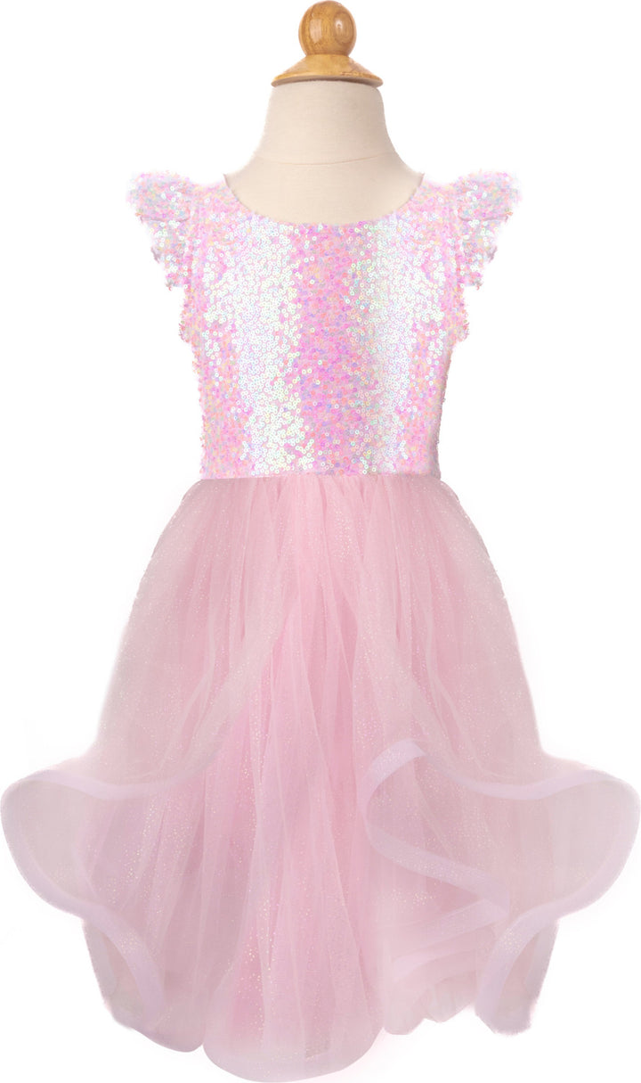 Pink Sequins Twirl Dress (Size 3-4)