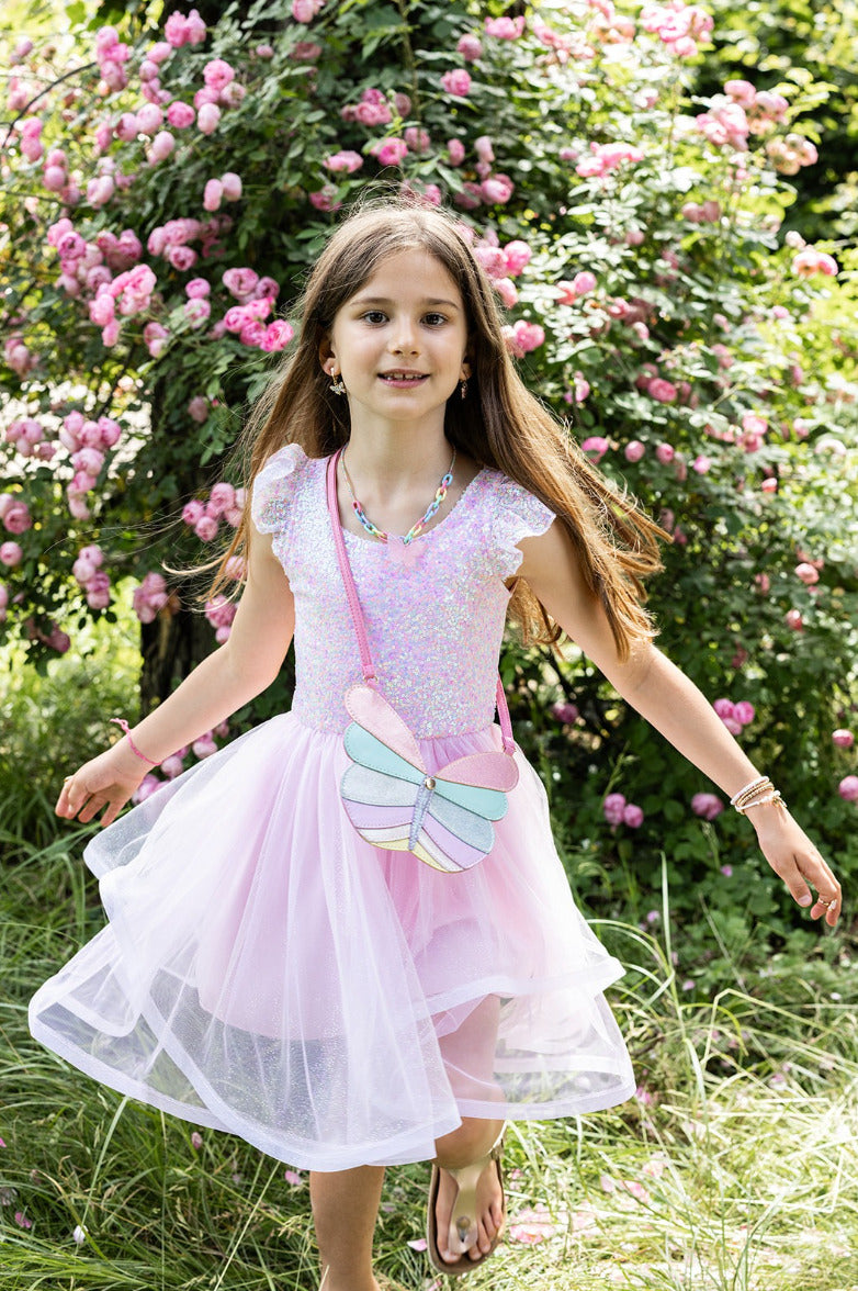 Pink Sequins Twirl Dress (Size 3-4)
