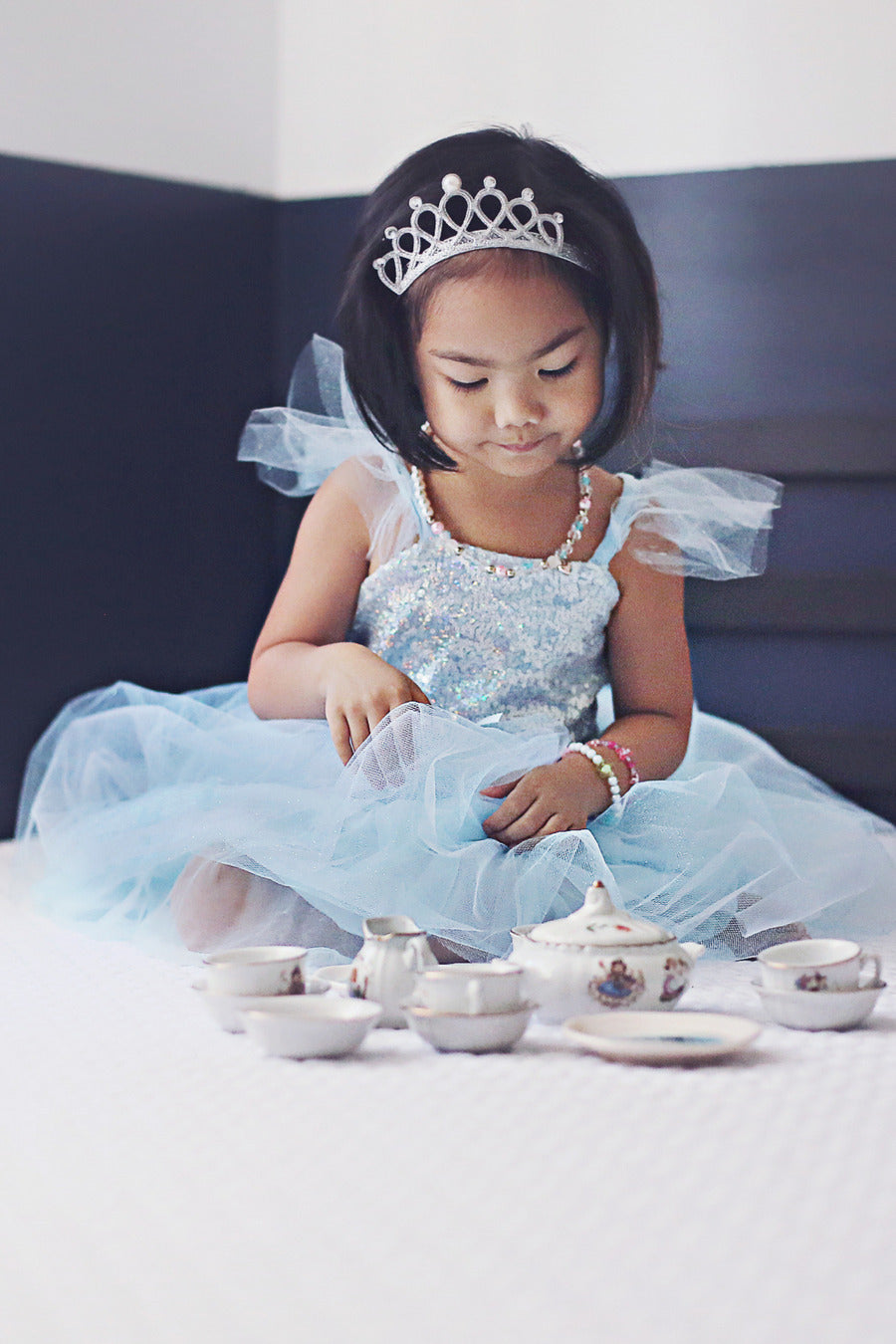 Blue Sequins Princess Dress (Size 5-6) Stevenson's Toys & Games Blue Sequins Princess Dress (Size 5-6) Stevenson's Toys & Games