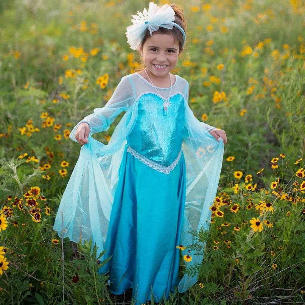 Ice Queen Dress With Cape (Size 5-6) – Stevenson's Toys & Games