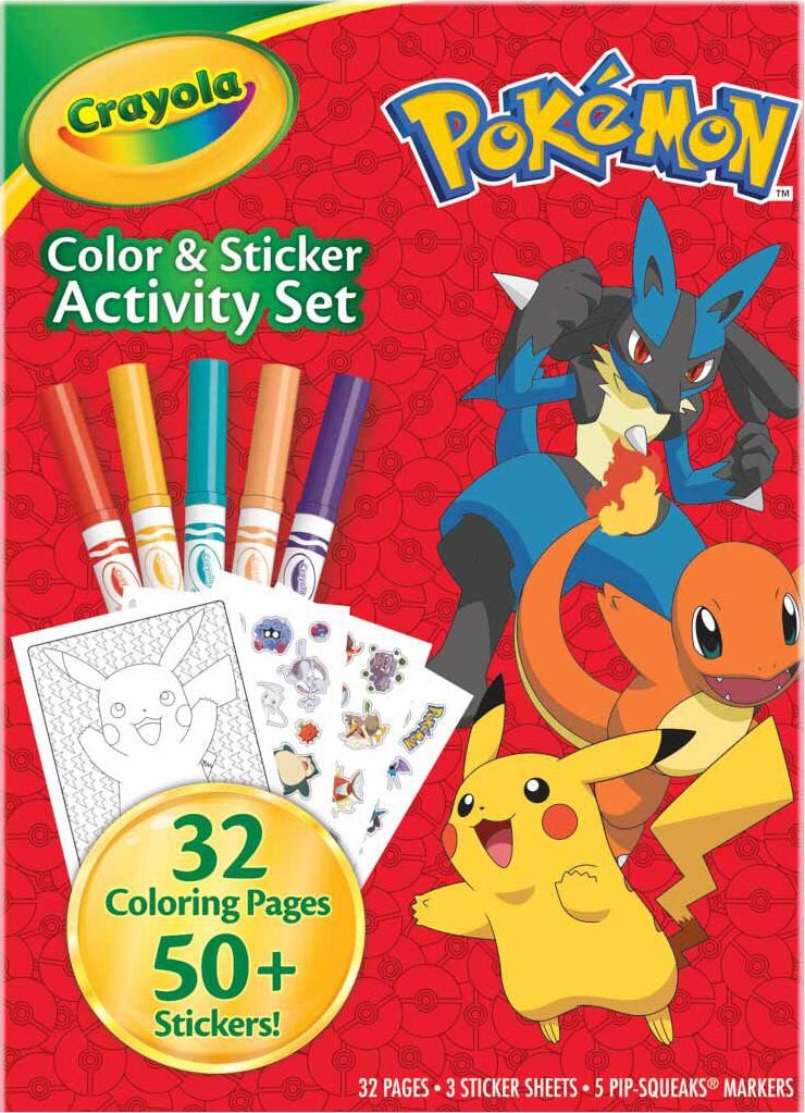 Color & Sticker Activity Set, Pokemon