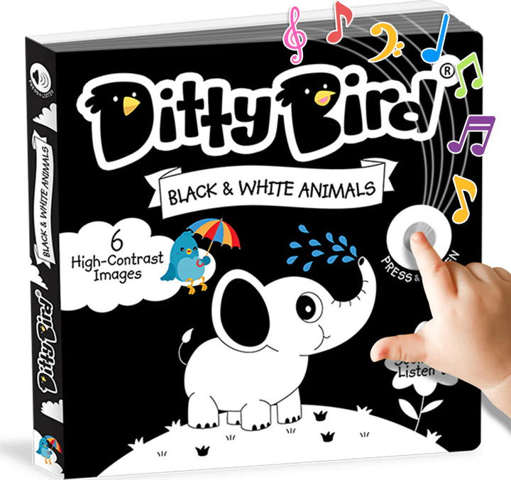 Ditty Bird - Black & White Animal Sound Book