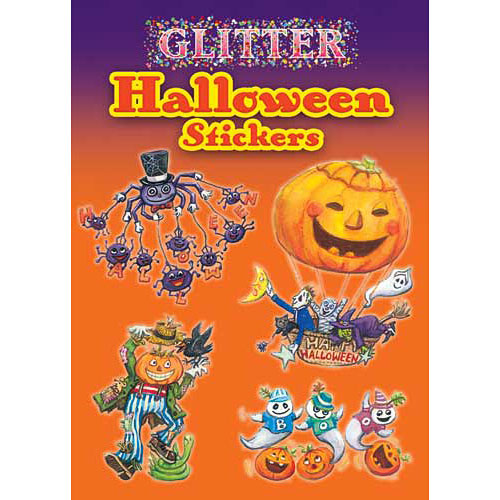 Glitter Halloween Stickers