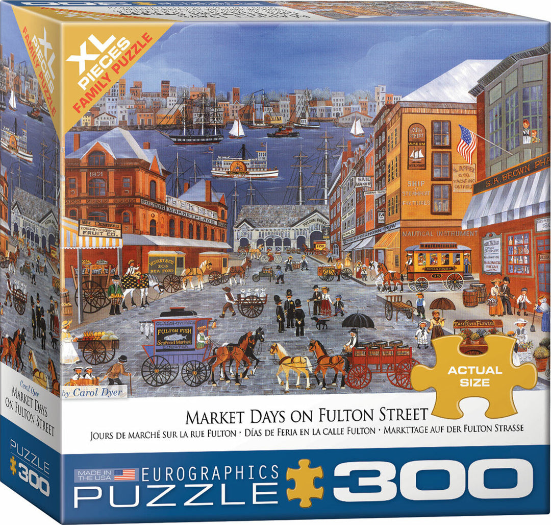 Market Days On Fulton Street By Carol Dyer 300-piece Puzzle