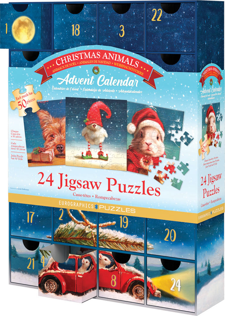 Christmas Animals advent calendar - jigsaw puzzles