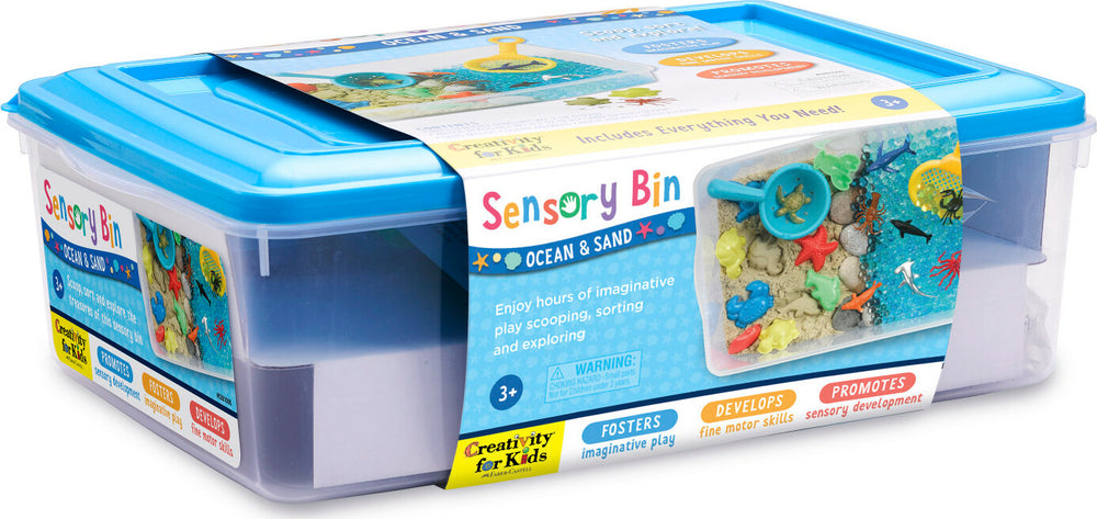 Sensory Bin Ocean and Sand