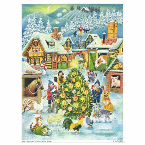 Farm Scene at Christmas Sellmer Advent Calendar