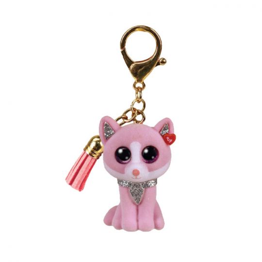 Mini Boo Keychain Fiona Pink Cat